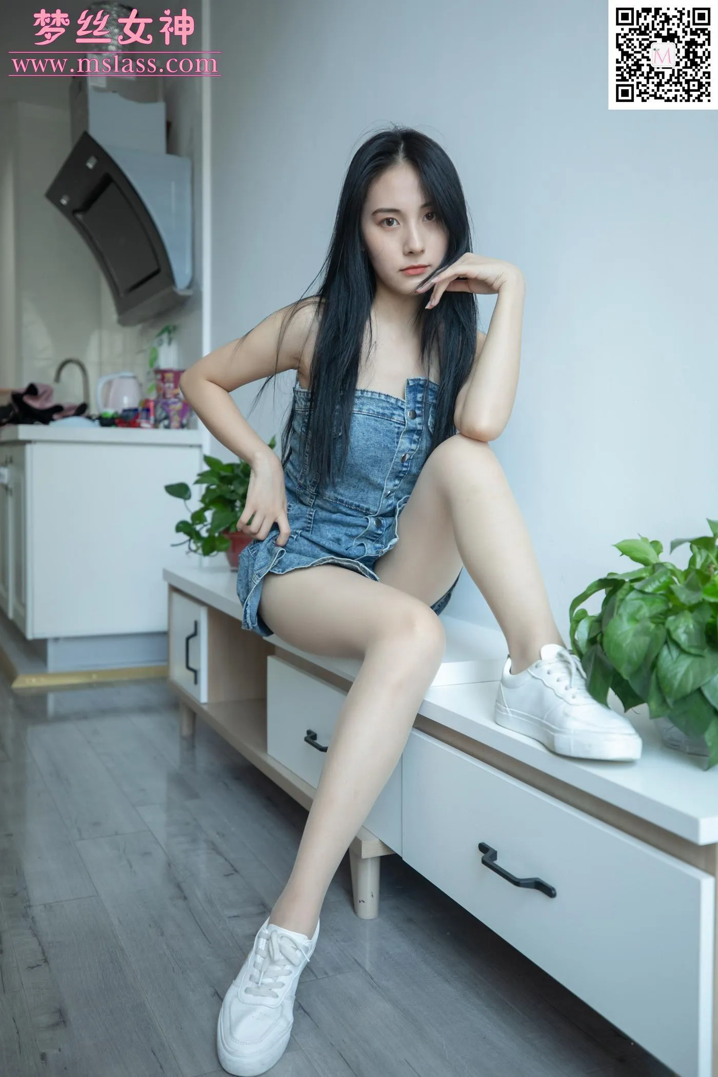 [MSLASS梦丝女神] 2020.06.27 NO.116 小允儿 牛仔连衣裙 [62P]插图3